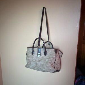 Dooney & Bourke Black and Gray Shoulder Bag